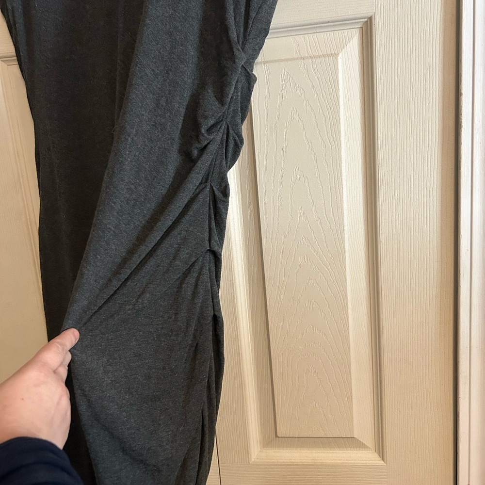 Banana Republic Dark Gray Midi Dress - Picture 2 of 7